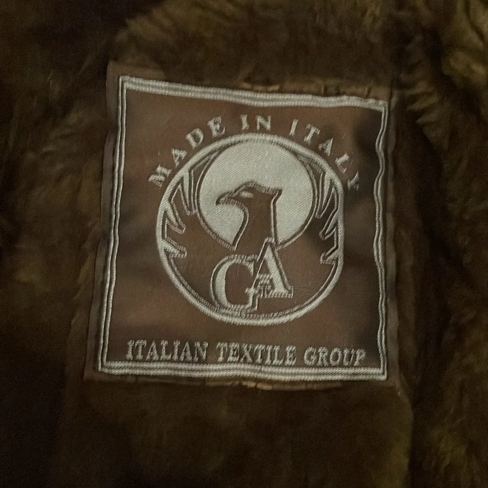 GA Italian Textile Group Handmade Shearling Mens Coat - Picture 5 of 14